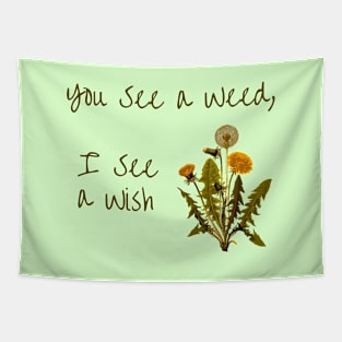 I See A Wish, Dandelion, Gardening, Inspiration, Wish Tapestry