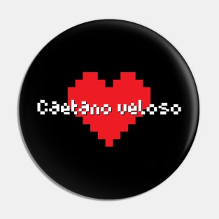 Caetano veloso -> Pixel art style Pin