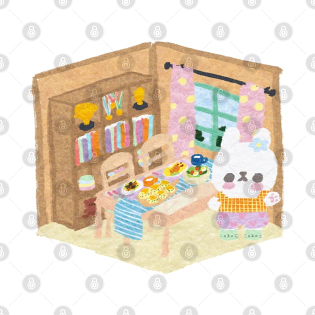 Kira-chan the Relaxing bunny's Modern-style home by katsukin