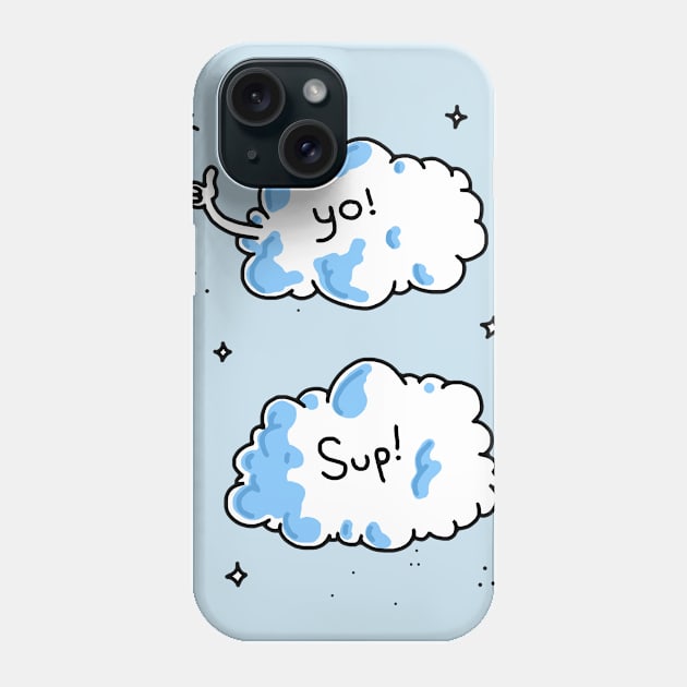 YO! cloud friends Phone Case by ControllerGeek