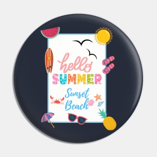 Wellcom summer Pin