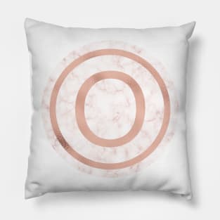 Rose Gold Marble Omikron Pillow