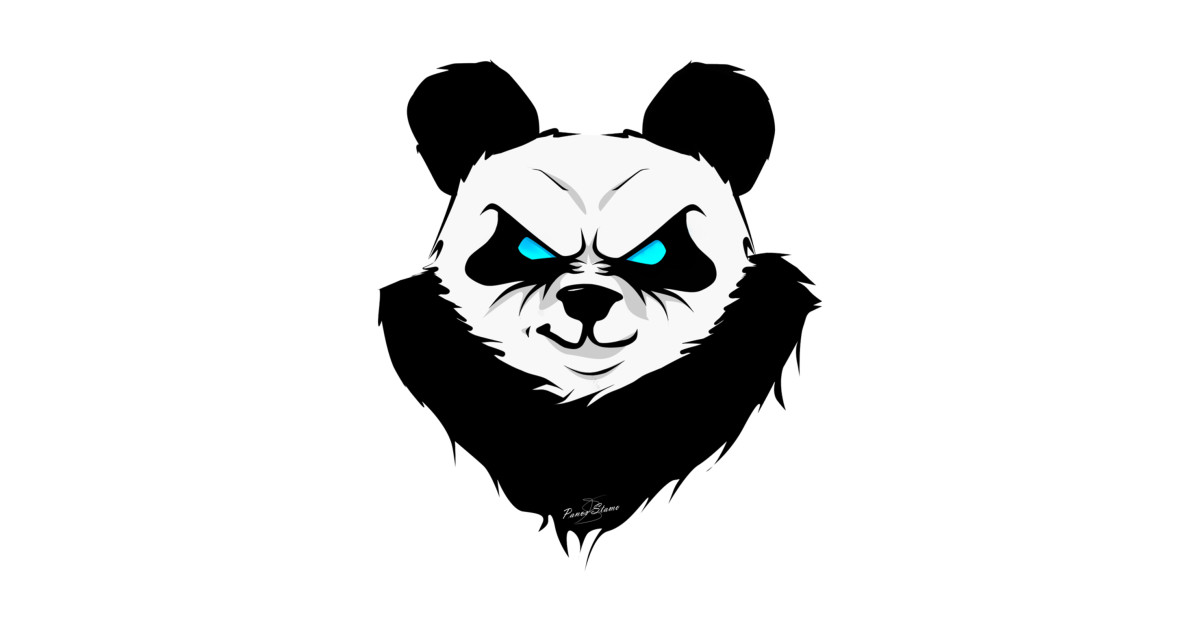 Тату эскиз панда в очках