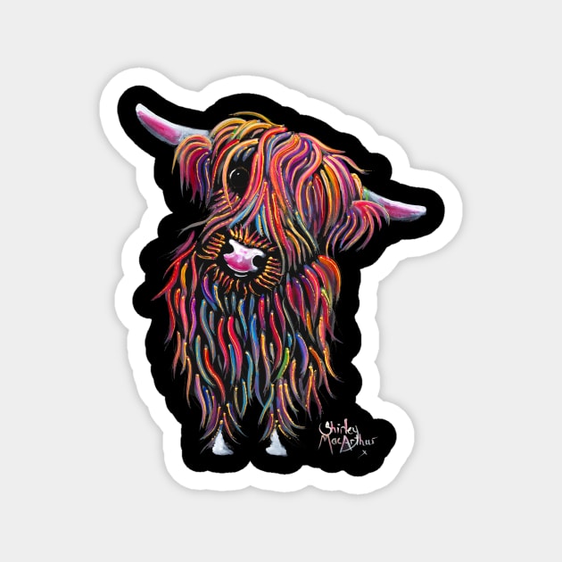 Scottish Highland Hairy Cow ' BoLLY ' Magnet by ShirleyMac