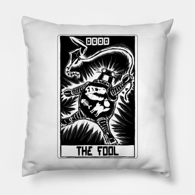 Robo Tarot: The Fool v1 Pillow by PeterTheHague