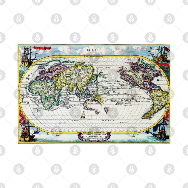 Heinrich Scherer - Voyage Map 1703 -  Ancient Worlds by Culturio