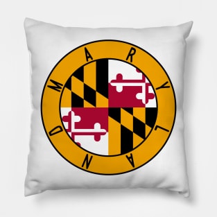 Maryland Flag Decal Pillow