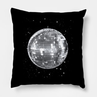 Disco Ball Silver Pillow