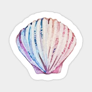 Rainbow ombre clam Magnet