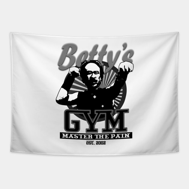 Betty's Gym - Master the Pain Tapestry by red-leaf