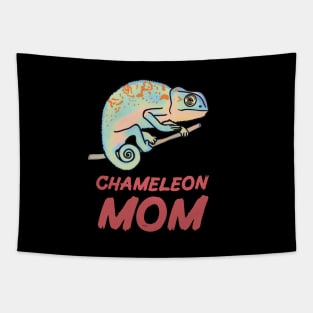 Pastel Chameleon Mom fro Chameleon Lovers Tapestry