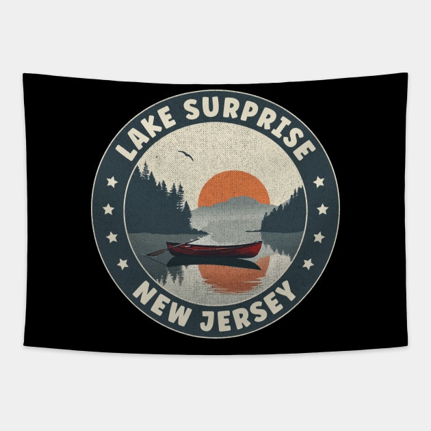 Lake Surprise New Jersey Sunset Tapestry by turtlestart