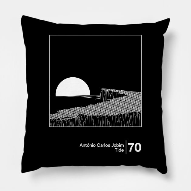 Antonio Carlos Jobim - Tide/ Minimal Style Graphic Artwork Design Pillow by saudade