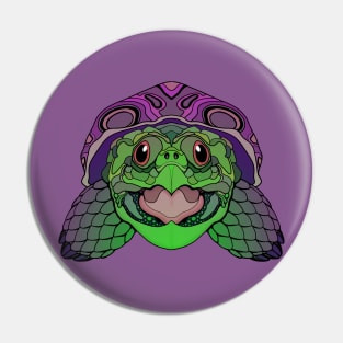 Excited Turtle Pin