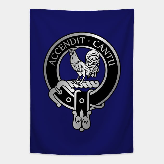 Clan Cockburn Crest & Tartan Tapestry by Taylor'd Designs