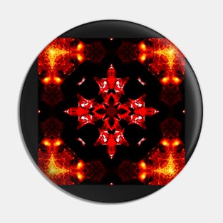 Ominous Red Kaleidoscope pattern (Seamless) 22 Pin