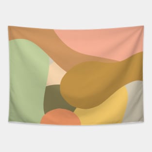 Abstract colorful curves Tapestry