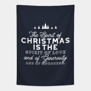 Spirit of Christmas Quote II Tapestry