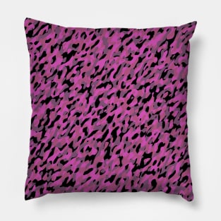 pink gray and black camo abstract 4 Pillow