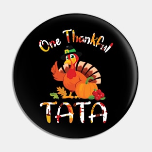 Turkey Pilgrim Pumpkin Fruits Thanksgiving One Thankful Tata Pin