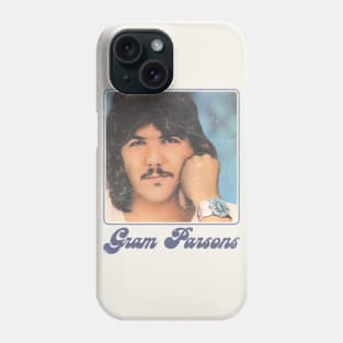Gram Parsons /\/\/ Retro Faded-Style Fan Art Design Phone Case