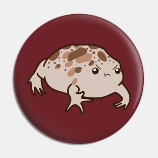 Cute Grumpy Desert Sand Frog Pin