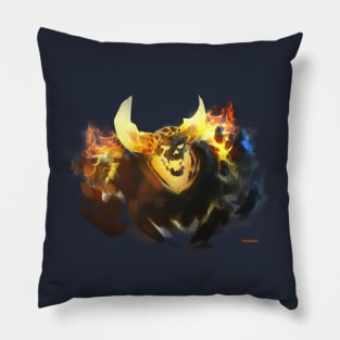 By Fire Be Purged Pillow