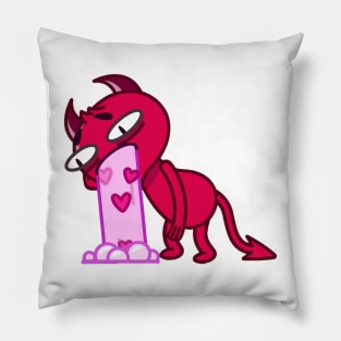 The Red Devil vomits love Pillow