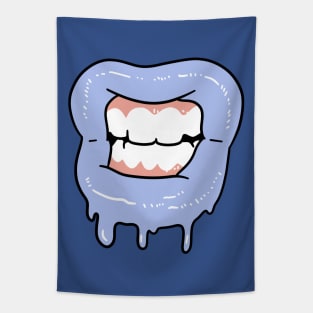 Slime Lips Gritted Teeth Tapestry