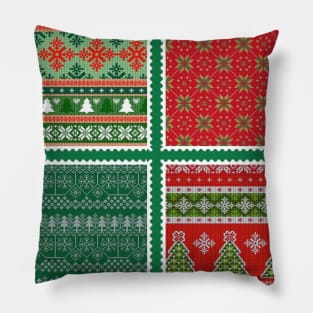 Yule Christmas Jumper Stamps Pillow