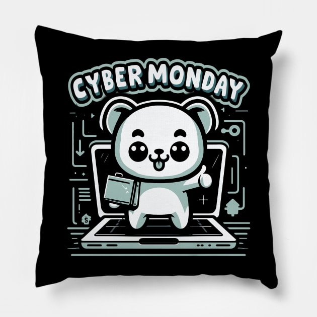 Cyber Monday Squad Pillow by Trendsdk