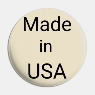 Made in usa Pin