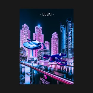 City Retro Dubai Synthwave T-Shirt