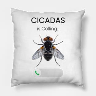 "Cicadas is Calling - Fantastic Realism Fly Pillow