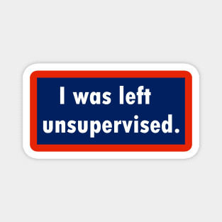 I was left unsupervised. Magnet