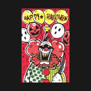 Creepy Halloween Killer Clown T-Shirt