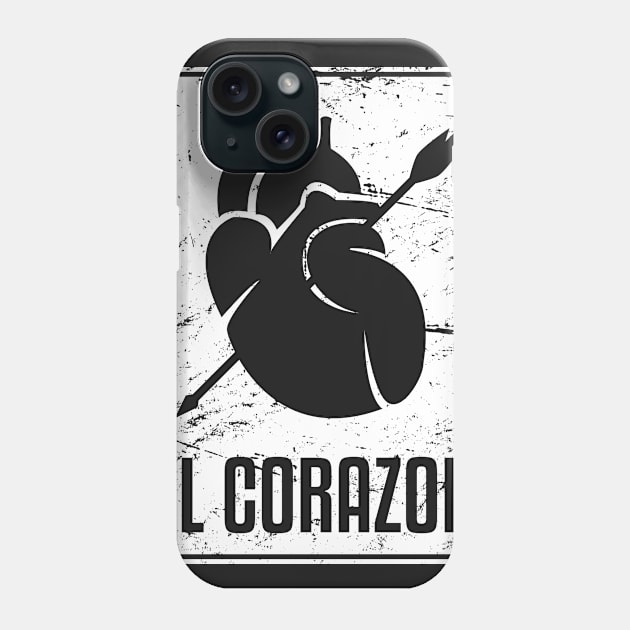 El Corazon | Loteria Mexican Tarot Card Phone Case by MeatMan