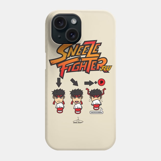 Sneeze Fighter Flu Phone Case by FunkyHanger