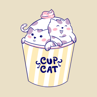 Cute Cup Cat T-Shirt