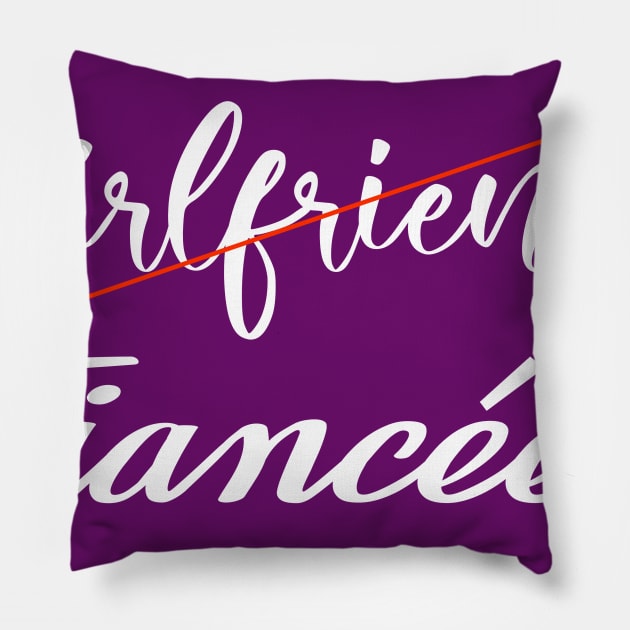 girlfriend now fiancee. engagement party Pillow by DODG99