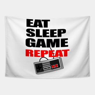 Funny Eat Sleep Game Repeat Gamer t-shirt Tapestry