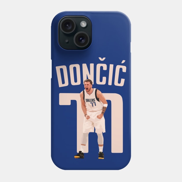 Luka Doncic - Dallas Mavericks Phone Case by midaillustrator