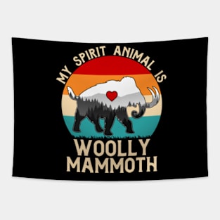 My Spirit Animal Is Woolly Mammoth Tapestry