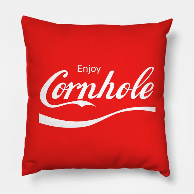 Enjoy Cornhole Pillow by sqwear