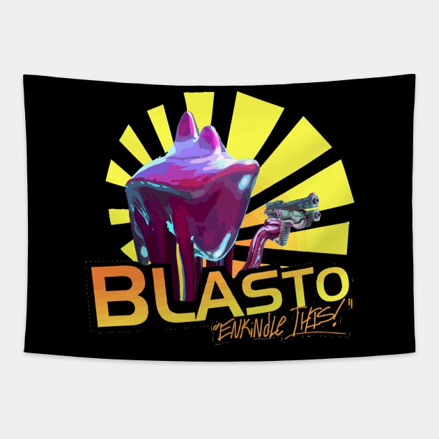 Mass Effect - Blasto Tapestry by Loweryo Judew