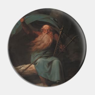 Ossian Singing His Swan Song by Nicolai Abildgaard Pin