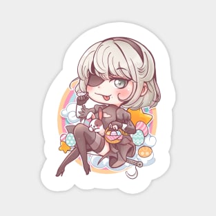 Chibi YoRHa No.2 Type B Easter Celebration Magnet