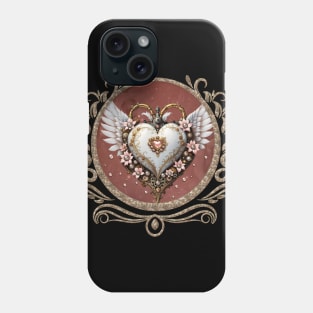 Wonderful elegant steampunk heart Phone Case