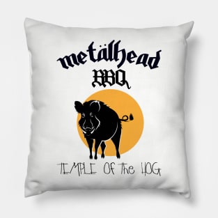 MetalHead BBQ Temple of the Hog Pillow