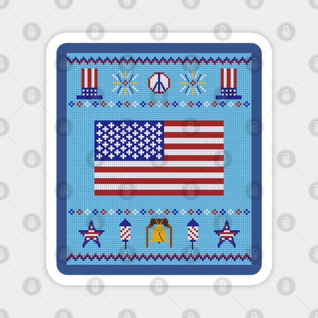 Americana Knit Magnet by CupcakeCandice